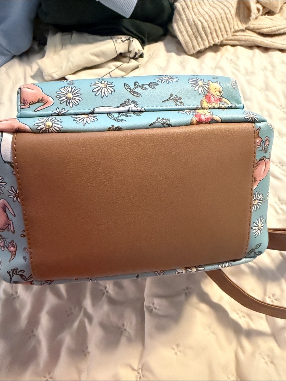 Disney Light Blue Floral Winnie the Pooh Mini Backpack - Picture 5 of 6